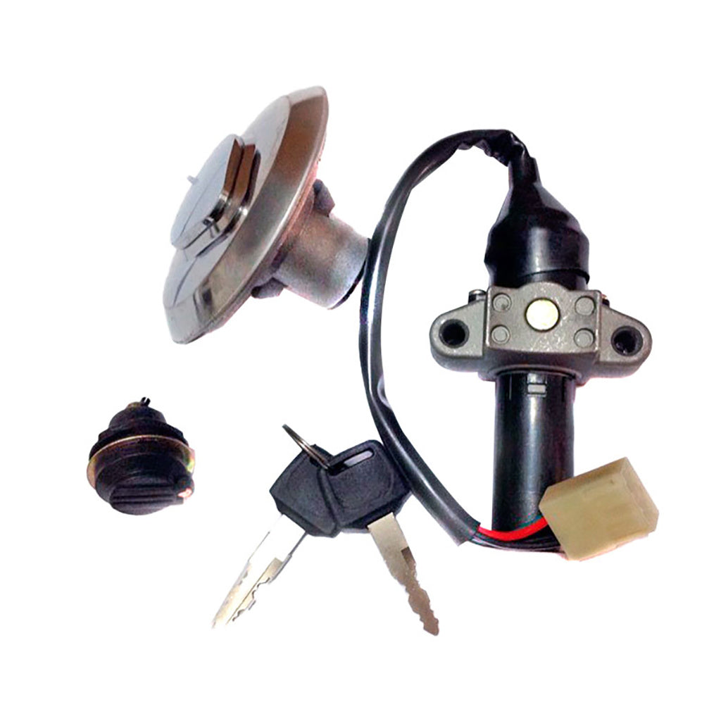 INTERRUPTOR ENCENDIDO CON LLAVE/TAPON GASOLINA/CERRADURA SET ITALIKA RC 150 (09-17) 12V