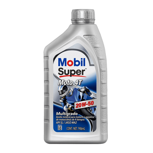 ACEITE MOBIL SUPER 4T 20W-50 API SL/JASO MA2