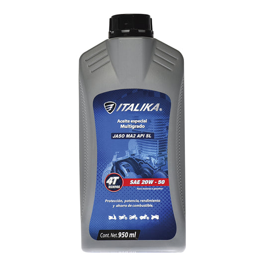 ACEITE ITALIKA 20W50 4T PREMIUM API SL JASO MA