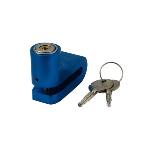 CANDADO DE ALUMINIO 5MM "EVOLUTION" P/DISCO DE FRENO AZUL