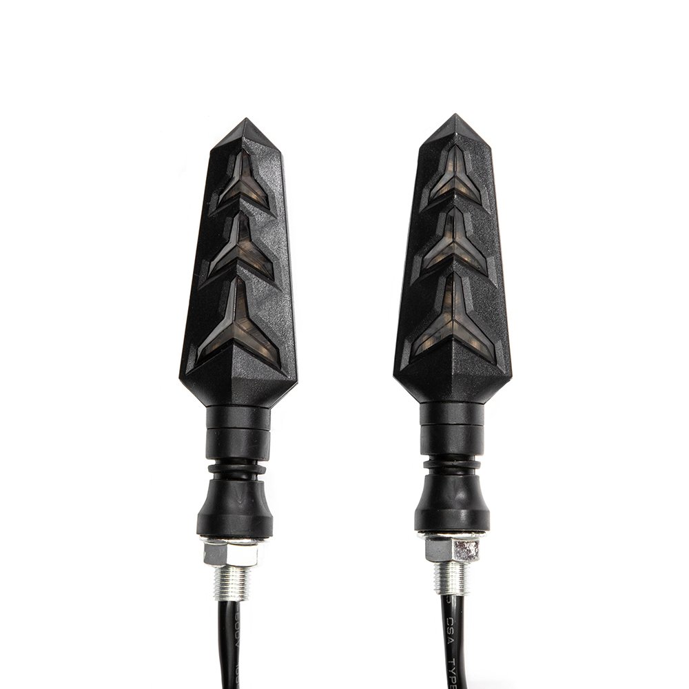 DIRECCIONAL C/CUARTO LED "RIDE" ZXD-09 LED AMARILLO/AMARILLO (Secuencia Progresiva)