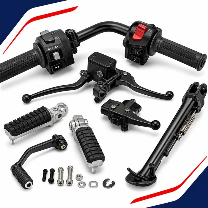 Refacciones de chasis y controles para motocicleta