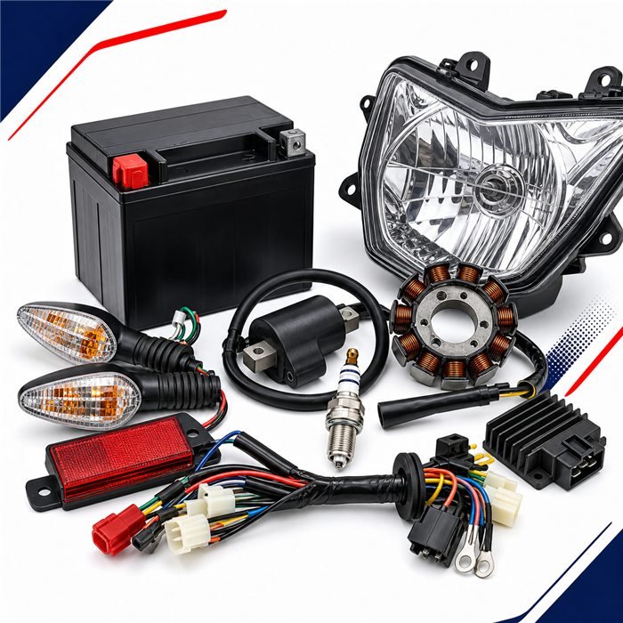 Refacciones eléctricas para motocicleta
