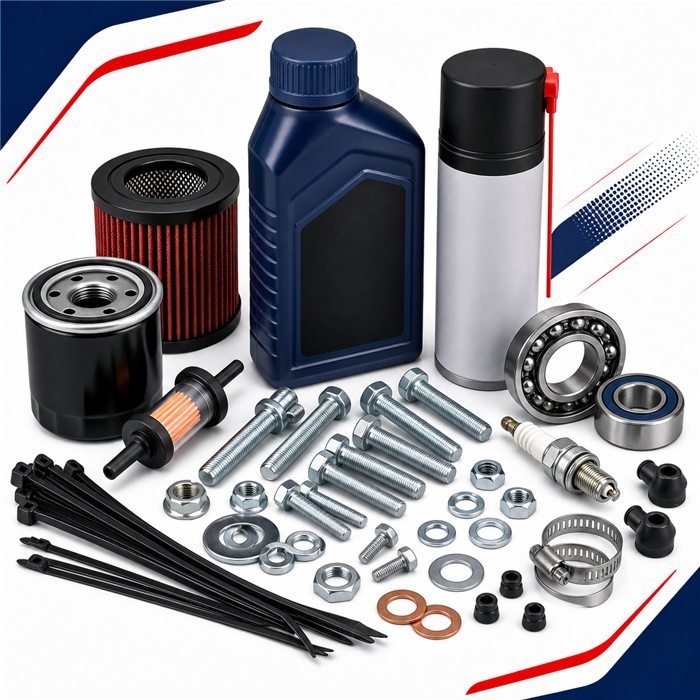 Consumibles y herrajes generales para motocicleta
